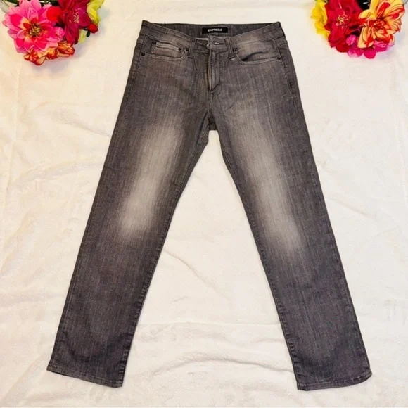 Men’s Express gray denim jeans